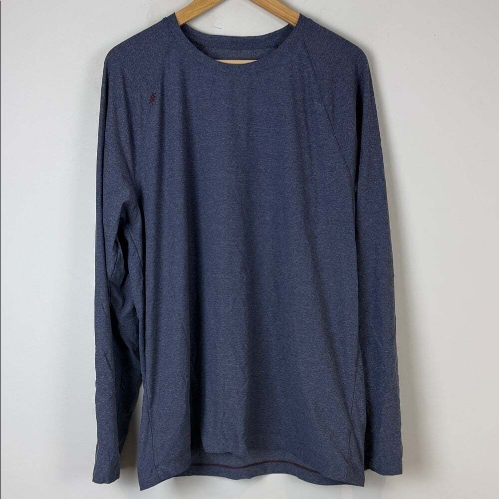 Rhone Men's Blue Long Sleeve Shirt Size XL
